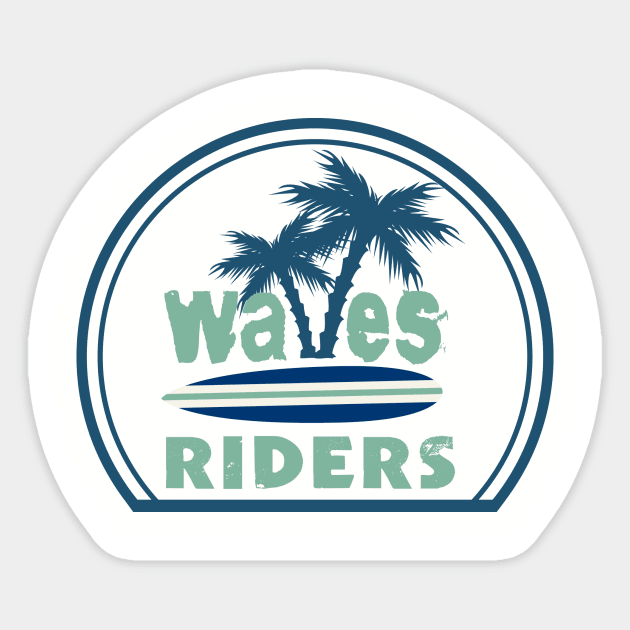 Wave Riders Sticker by Hellyes4d